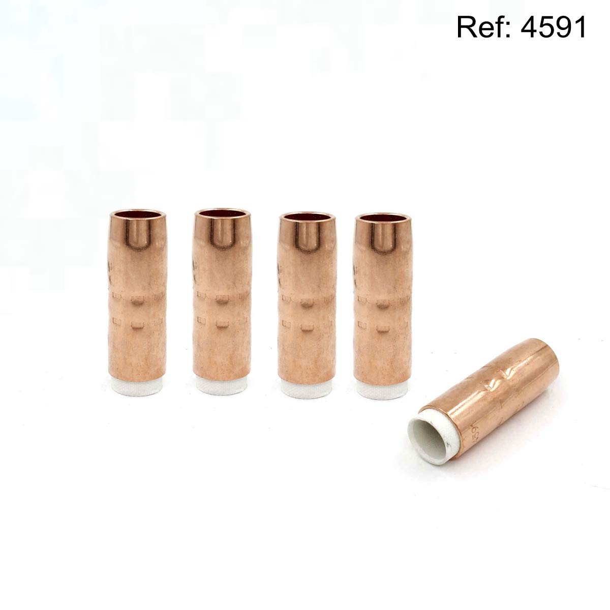 4591 MIG Welding Nozzle 3/4 Inch Bore for Bernard 1500 Elliptical/7400 Elliptical Series Package of 5