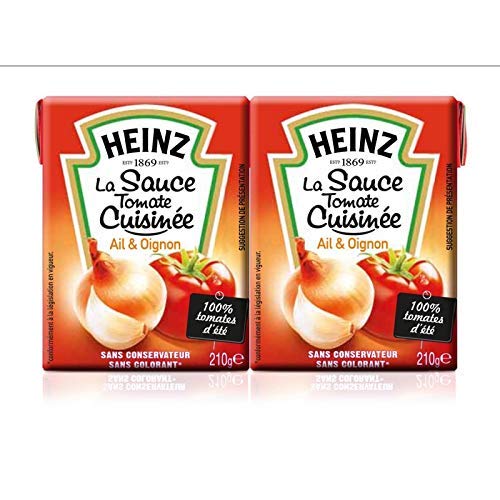 Heinz – Salsa di pomodoro aglio bollito e cipolle 2 x 210 g mattoni – 2 pezzi – Migliore offerta