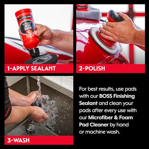 Griot’s Garage Schaumstoff-Polierpads, 16,5 cm, Schwarz, 2 Stück