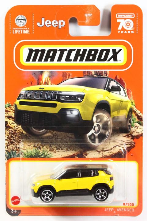 Matchbox 2023 #009 Jeep Avenger Yellow
