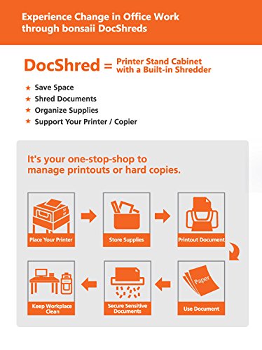 Bonsaii 510909 Doc Shred Fit - Destructora de papel para mesa de impresora, corte en partículas, 7 hojas, 10 litros, tamaño de partícula de 4 x 40 mm (P-4), dimensiones (largo x ancho x alto en cm): - imagen 4