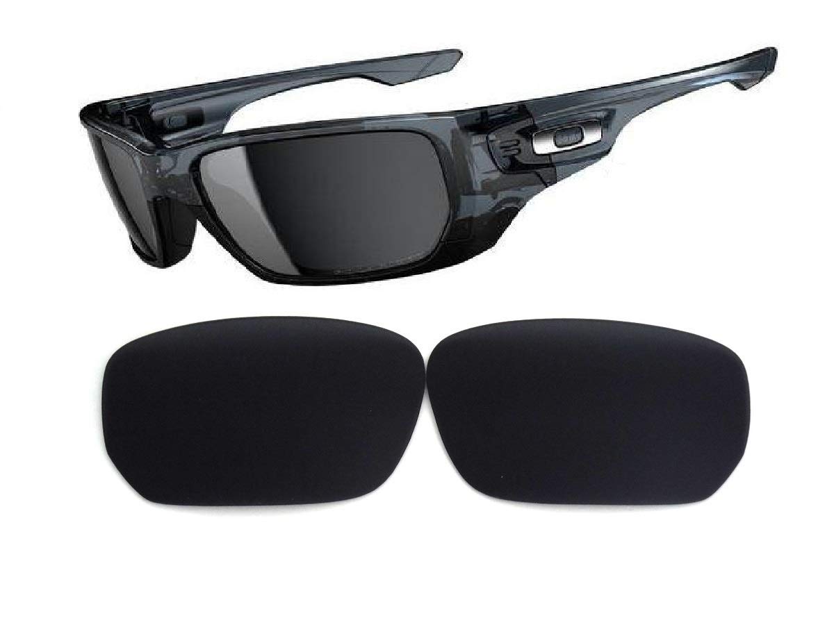 Galaxy Compatible Replacement Lenses For Oakley Style Switch Polarized Black Color.