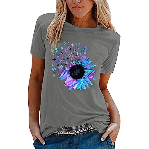 Italienische Mode Tshirt Damen Sommer - T-Shirt Damen Sommer Kurzarm Mode...