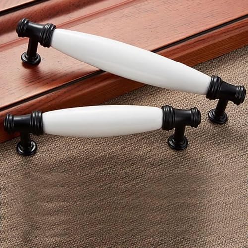Boutons de tiroir vintage en céramique 96mm style A pour cuisine et armoire ancienne x2 - 6