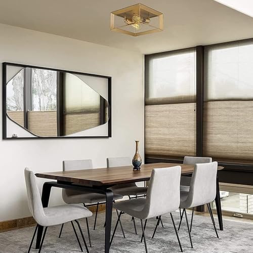 Plafonnier de cuisine en laiton brossé luminaire industriel LED 11,5 pouces