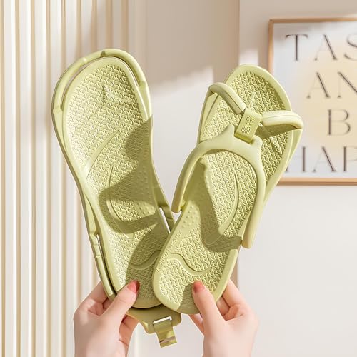 Foldable Travel Slippers, Portable Hotel Lightweight Slides, Shower Shoes for Women & Men, Non-Slip, Quick-Dry Gym Shower Shoes, Waterproof, Comfy Camp Travel Slippers for Spa & Beach 6
