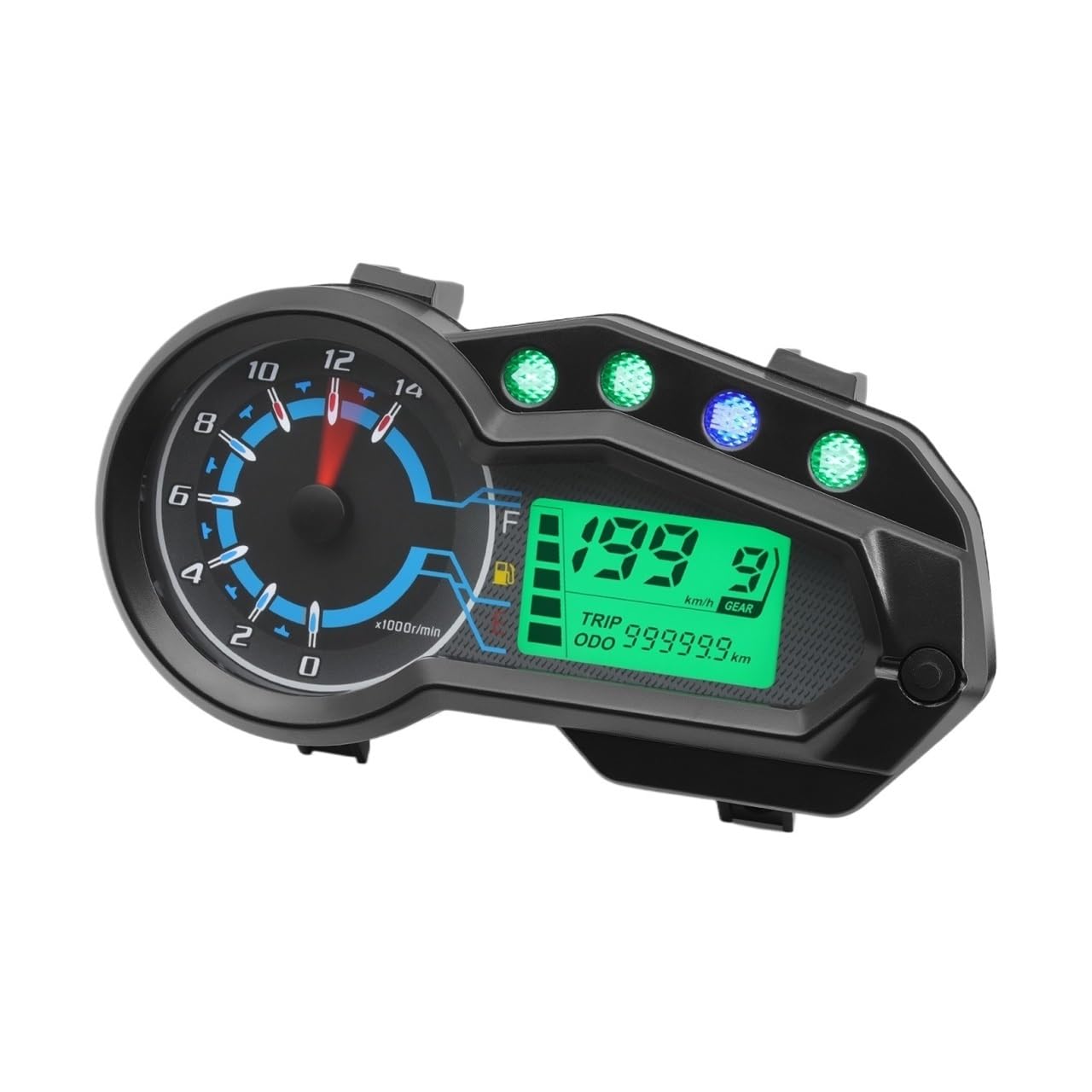 Moto Contachilometri Indicatore per quadro strumenti tachimetro della motocicletta Misuratore moto 12V per strumento digitale per misuratori per ITALIKA