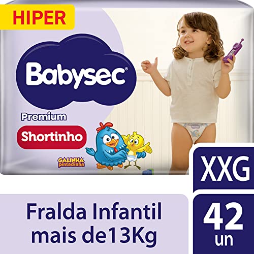 Fralda Babysec Galinha Pintadinha Pants Hiper Xxg 42 Unids