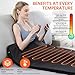 RRGFB Portable Infrared Sauna Blanket, Detox & Relaxation at Home, Adjustable Timer 20-60 Min, Temperature Range 95-167℉, 6 ft x 2.6 ft, Durable PU Leather Cover