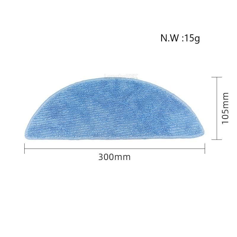 Image of AutoStory 4pcs Replacement Mop Pads Compatible with Deebot Y1 / Y1 Pro / Y1 Plus Robot Vacuum Cleaner, Washable, Reusable Microfiber Mops (Pack of 4)