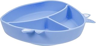 NOLITOY Placa De Sucção Para Bebê 1 Peça Placa De Sucção Para Bebê Compartimento De Comida Para Crianças Bandeja Dividida Placa Dividida Para Almoço De Bebê Gel De Sílica Placa De