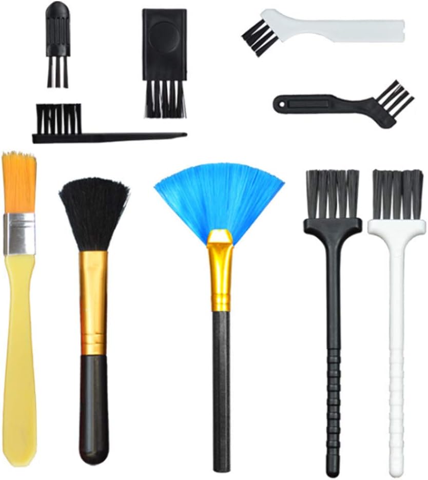 HO2NLE 10pcs Nylon Anti Static Brushes MultiPurpose Brushes Keyboard