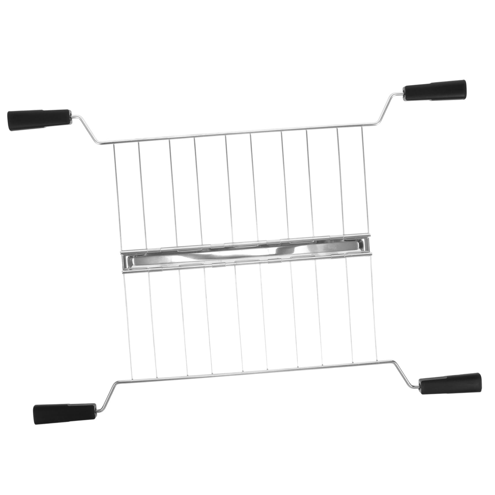 BEBEMOKO Stainless Steel Sandwich Warming Rack for Toaster Oven Toast Machine Parts Space-saving Design for Even Heating for Breakfast Easy to Clean Cooking Accessory