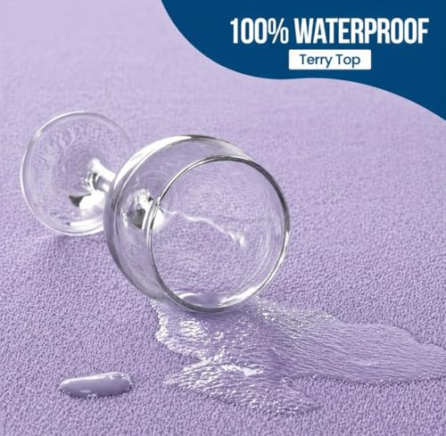 Image of Waterproof Mattress Protector 6x6.5 Feet (72x78) | Elastic Fitted Bedsheet | Soft & Durable Gadda Cover Dustproof By Bharat Griha BG16