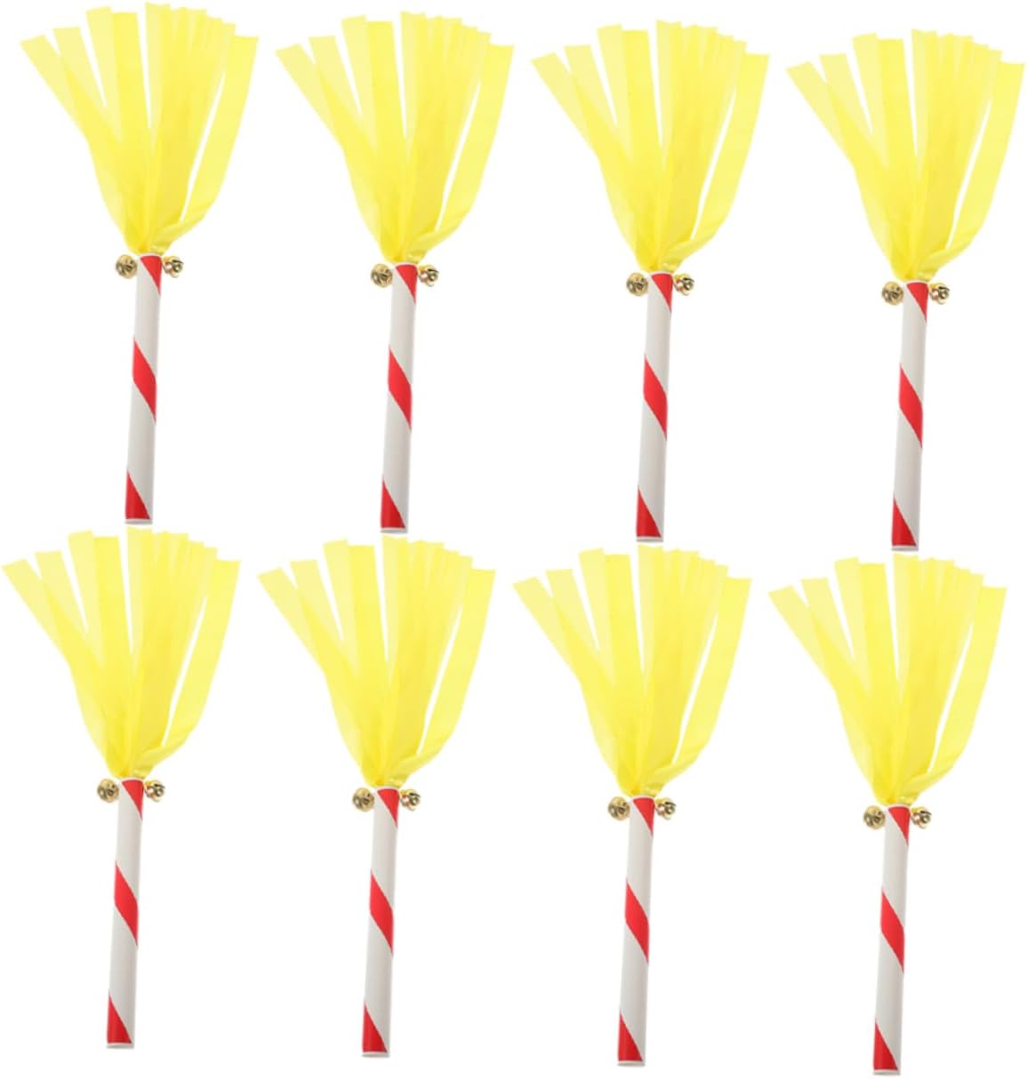 Toddmomy 2sets Pompom Thunder Sticks Durable Cheerleading Poms for Sports Events Dance Lightweight Reusable Cheer Sticks for Team Spirit Competition Decor 8pcs*2