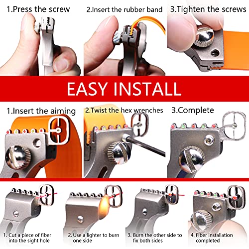 Creeya Slingshot For Hunting, Professional Slingshots With 1.2Mm Extra Thick Flat Bands,High Velocity Catapult For Adults Beginner Youth #TOP6