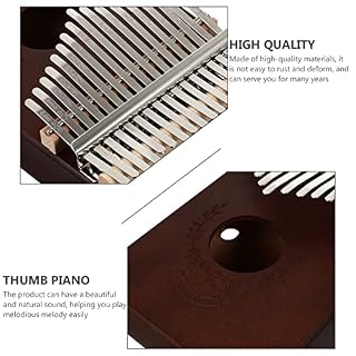 BIENKA 1 Set Kalimba Pouce Piano 17 Touches Portable Doigt Piano Débutant Kalimba Piano Cadeaux for Enfants et Adultes… - Les Beatles, Paul McCartney, John Lennon, RIngo Starr, George Harrison BIENKA 1 Set Kalimba Pouce Piano 17 Touches Portable Doigt Piano Débutant Kalimba Piano Cadeaux for Enfants et Adultes… – Image 3