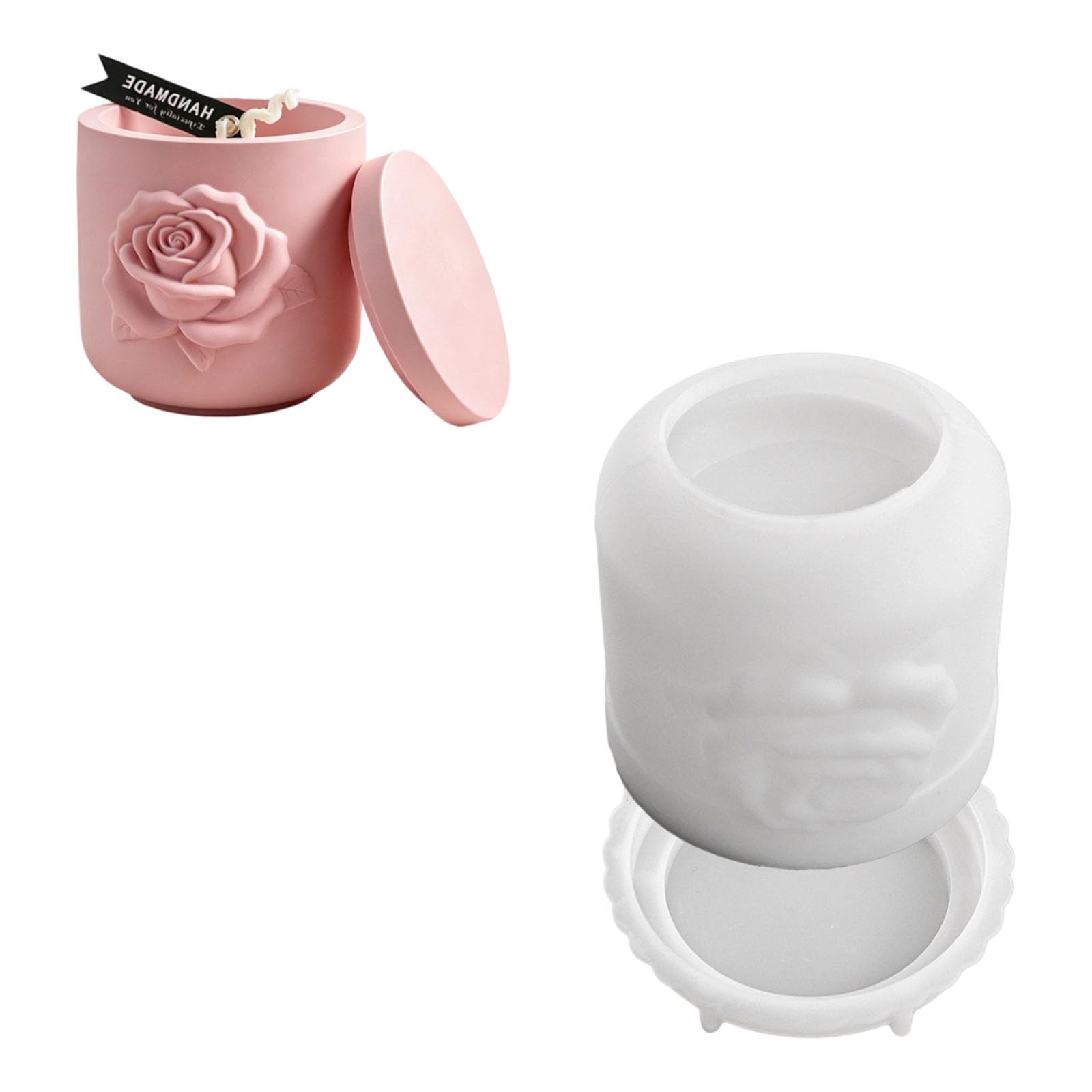 Tsophreniq Silicone Set with Cover for Soaps Chocolates Relief Carving Craft Silicone