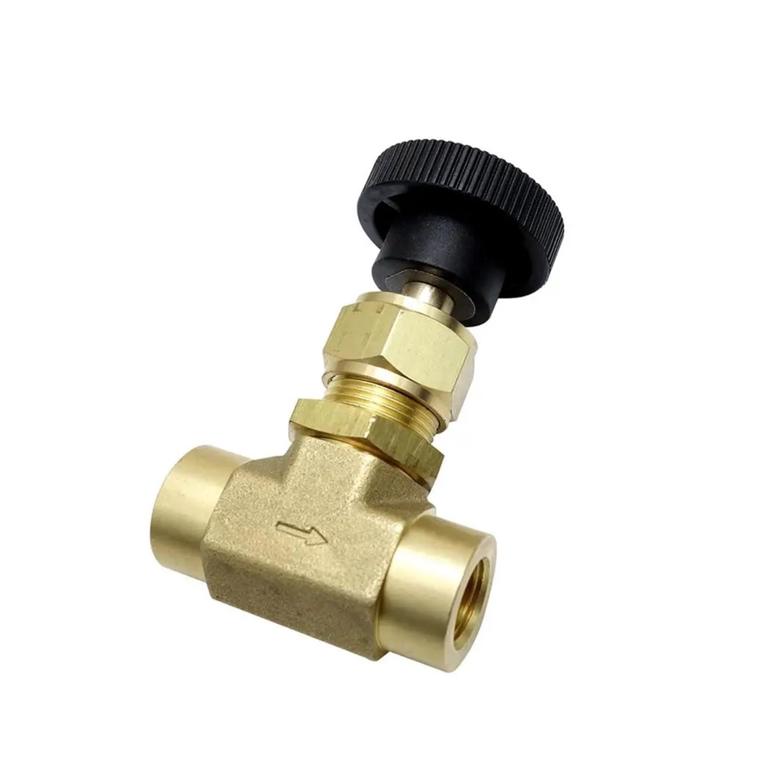 Válvula de aguja 1/4 NPT hembra contra fugas en manómetros de propano de 3000 PSI