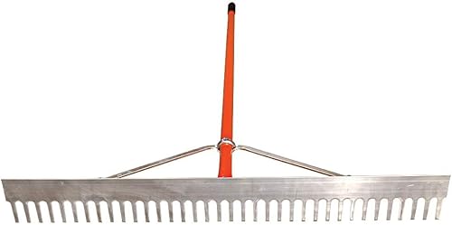 Miniatura 2 de Leonard Rastrillo de clasificación de aluminio ligero, dientes biselados (36 pulgadas de ancho de cabeza)