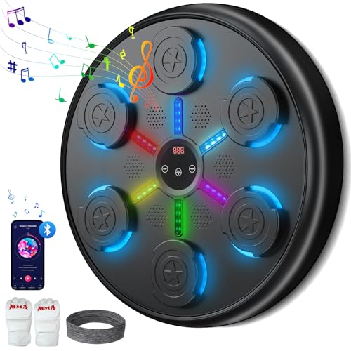 SPUER Music Boxing Machine, Wall-Mounted Punching Machine, Perfect for Adults & Kids, Ideal Fitness Gift for Valentine's Day, Birthdays and Anniversaries