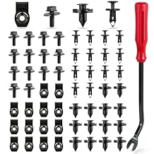 UNIGT 60PCS Engine Under Cover Splash Shield Guard Body Bolts Compatible with Nissan/Infiniti 370Z 350Z G35 G37 FX35 FX45 EX35 Bumper Fender Liner Push Retainer Fastener Rivet Clips with Tool