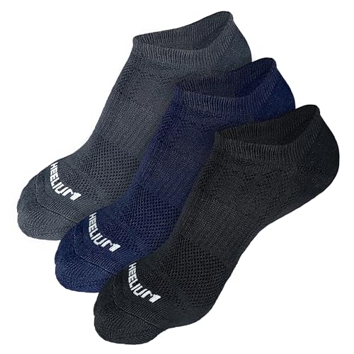 Image of HEELIUM Bamboo Ankle Socks for Men & Women | Ultra-Soft, Odour-Free, Thin & Breathable | 3X Softer than Cotton | Sizes - M (UK 4-8) & L (UK 9-13)