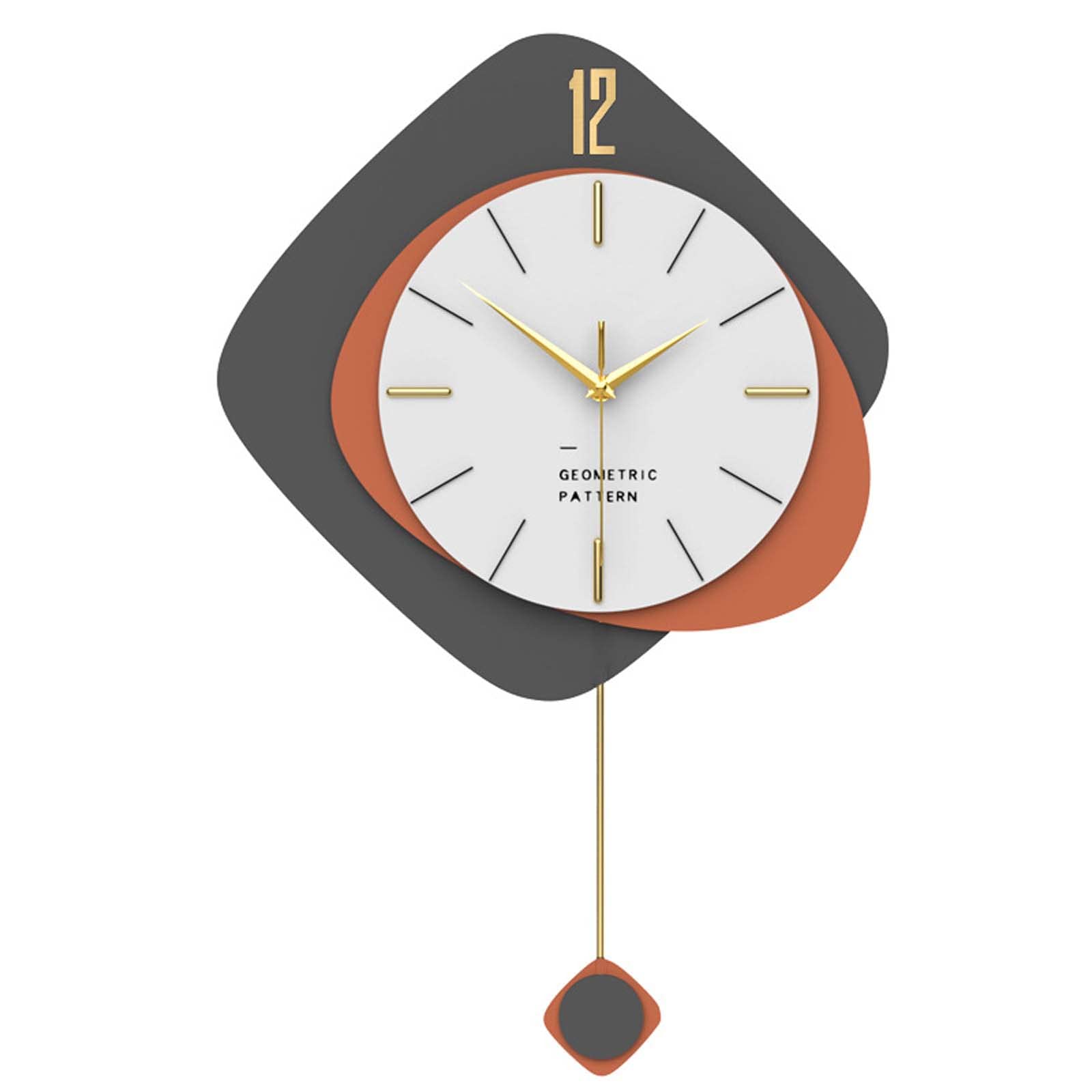 Orologio da parete decorativo silenzioso, senza ticchettio, digitale, ecologico, a batteria, rotondo, facile da leggere, per casa/ufficio/scuola