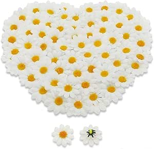 PONABEADIY Silikonperlen Set - 100 Stück, 14 Stile, Gänseblümchen Design, Für Schmuckherstellung