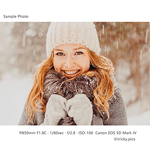 Image of YONGNUO YN50mm F1.8, Standard Prime Auto Focus Lens for Canon Full Frame SLR EF Mount Cameras Black