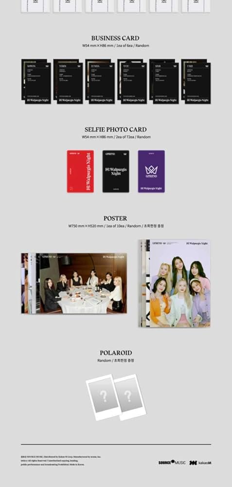 Gfriend 回:Walpurgis Night 3rd Album My Way Version CD+60p
