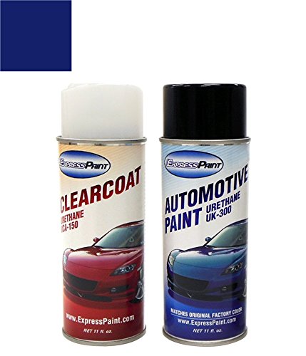 ColorRite Aerosol Automotive Touch-up Paint for Nissan Versa - Dark Blue Metallic Clearcoat B23 - Color+Clearcoat Package