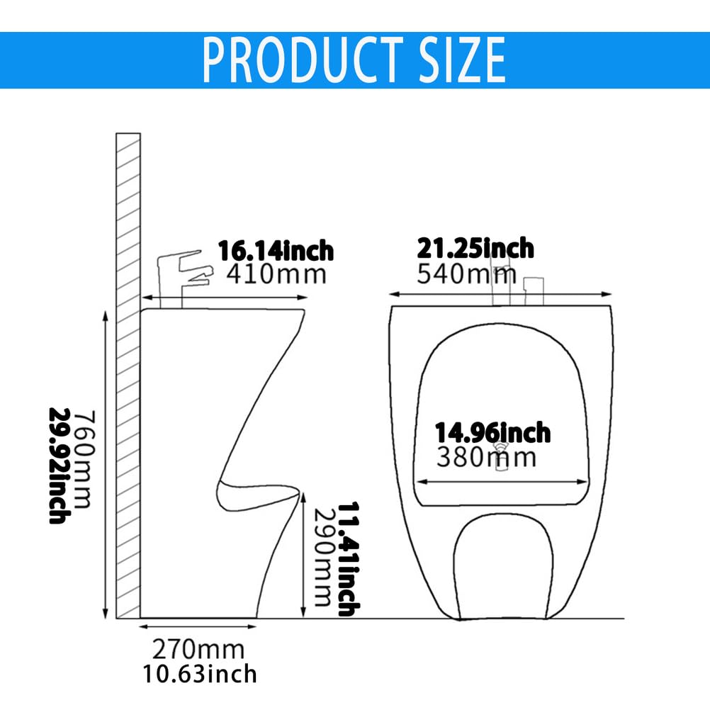 AVSMGP Lavabo per Wudu 2 in 1 con Rubinetto A Doppio Stadio, Lavabo Verticale in Ceramica Autoportante – per Casa, Moschea, Bagno; per Il Lavaggio Mani, Viso E Piedi