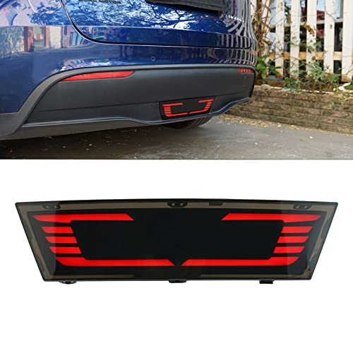 DUNTUO Rear 3rd Brake Lights Pilot Center Tail Lights for Tesla Model Y 2020 2021 2022 With Dynamic Turn Signals Rear Identification Lamp Trailer Tow Cover
