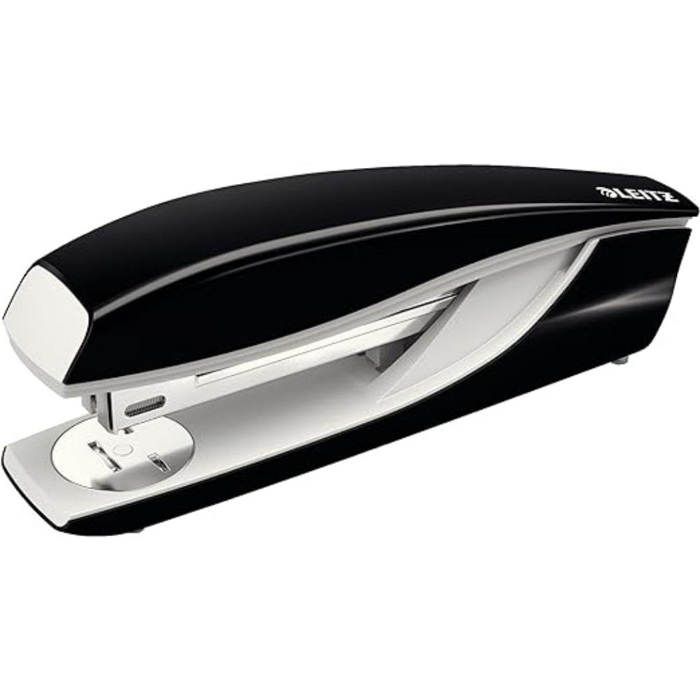 Leitz 55040095 - Grapadora ergonómica (máxima carga 95 mm, grapas 26/6 y 24/6, capacidad para 40 hojas), color negro