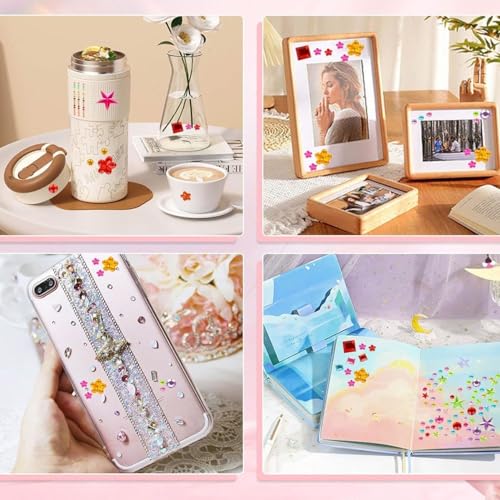 Image of Ahamo 2000+PCS Face & Hair Rhinestones Stickers Kit for Women - Shimmering Stone Stickers for Diwali, Weddings, Parties - Face Glitter & Hair Stone Decoration Accessories