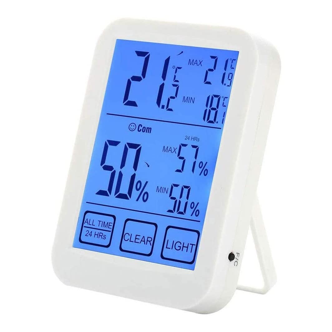 Hygromètre numérique Thermomètre intérieur Thermomètre Humidité Thermomètre de la pièce for Chambre à Coucher, sous-Sol, Serre, Bureau