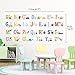 DECOWALL DA-1701 Alphabet ABC with Pictures Kids Wall Stickers Wall Decals Peel and Stick Removable Wall Stickers for Kids Nursery Bedroom Living Room (Large) d?cor
