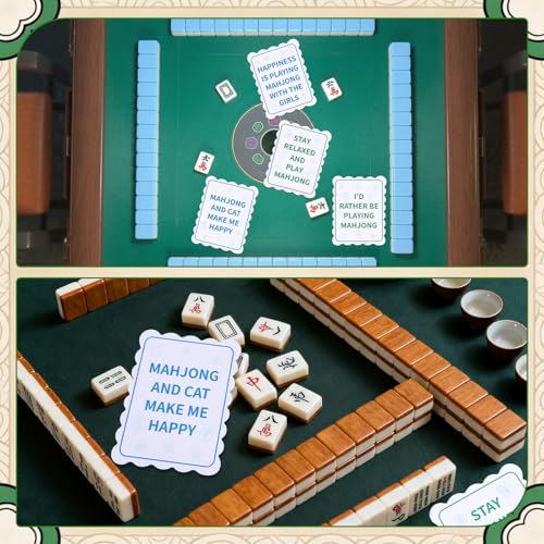 4pcs Colorful Mahjong Shuffled Cards, Thick PVC Shuffling Cards miniatura 6