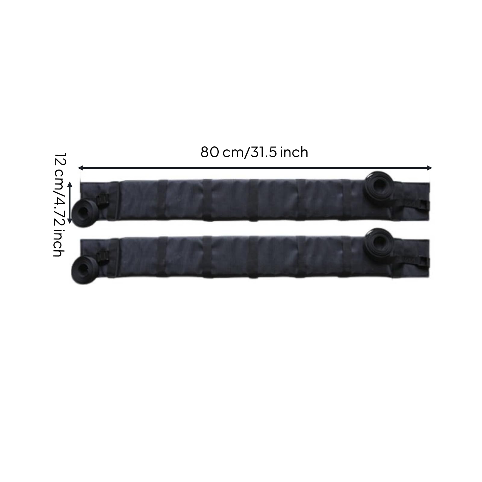 F Fityle Estante para Tabla Coche con Correas de, Portaequipajes De Techo Blando para Tabla De Paddle Surf, Modelo Estándar