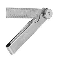 Vista 6 de Kadimendium Feeler Gauge - Juego de calibrador de acero inoxidable para inspección de huecos, herramienta de medición de rosca, herramienta