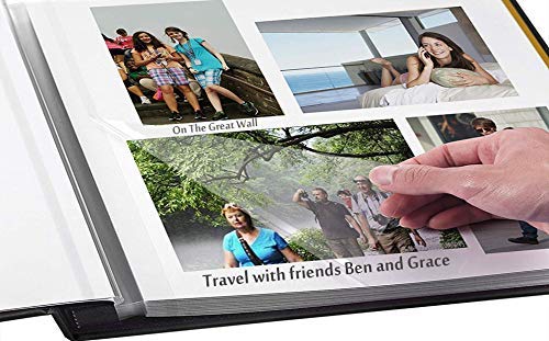 image for Pulaisen Photo Album Self Adhesive Scrapbook Album - Premium Leather C