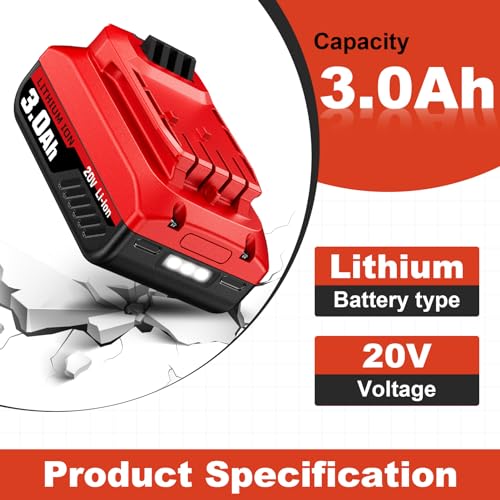 2Pack PDstation V20 3.0Ah Replacement Battery for Craftsman 20V Power Tools