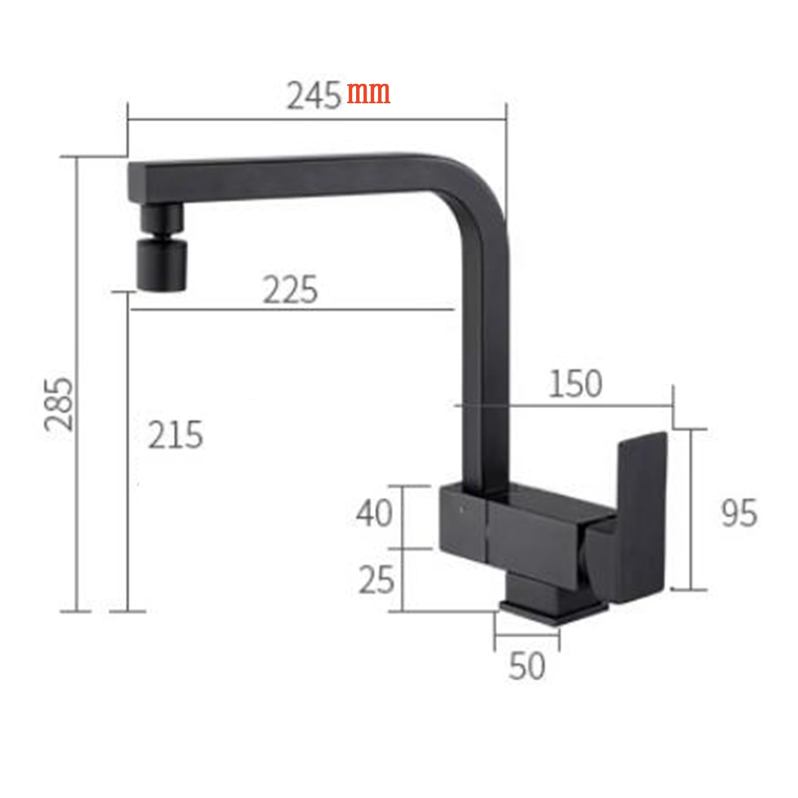 Grifo Cocina Abatible para Ventana Grifo de Fregadero Abatible 2 Modos Giratorio Latón-Cepillado