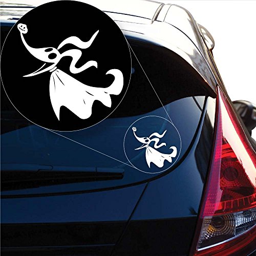 Christmas Nightmare Zero Decal Sticker For Car Window, Laptop And More. # 1052 (4" X 4.3", White) #TOP3