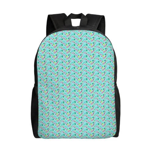 GUOLGP Mochila impermeable de gran capacidad con estampado de flamenco, helado, frutas, para hombres y mujeres, elegante, trabajo, senderismo, al aire libre