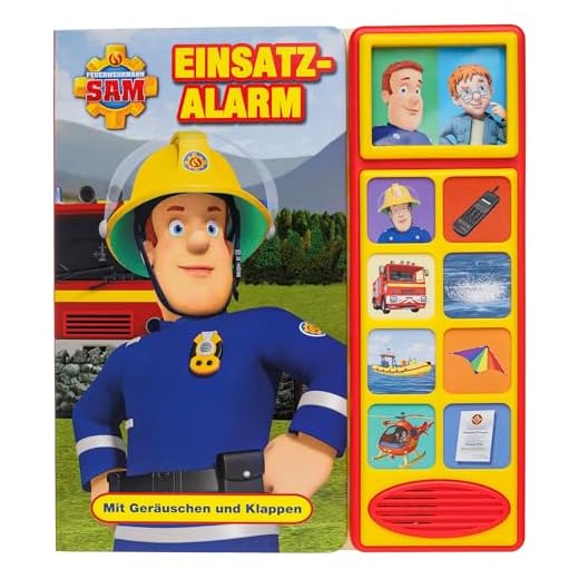 Feuerwehrmann Sam - Einsatzalarm - Klappen-Geräusche-Buch