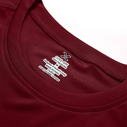 Corna Summer Popular Trendy Spf Sweat Dry Round Neck Biking T Shirts For Men Wine Red-L #TOP3