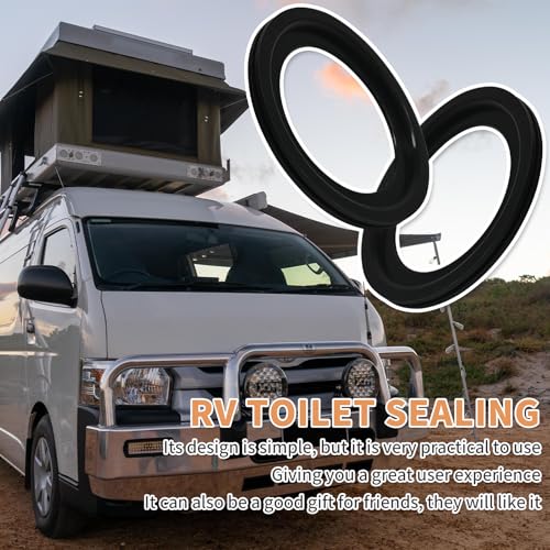 Image of 2 Pack RV Toilet Seal, Flush Ball Seal Gasket Replacement for Dometic 300 /310 /320, Replace Part 385311658, Solve The Leakage Problem