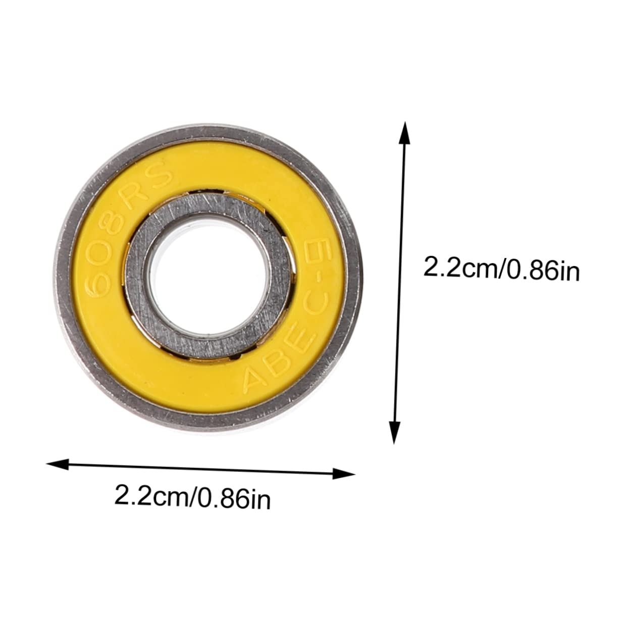 ibasenice 50Pcs Skateboard Bearings Durable Roller Skates Bearings for Inline Skates Fit for Skateboards